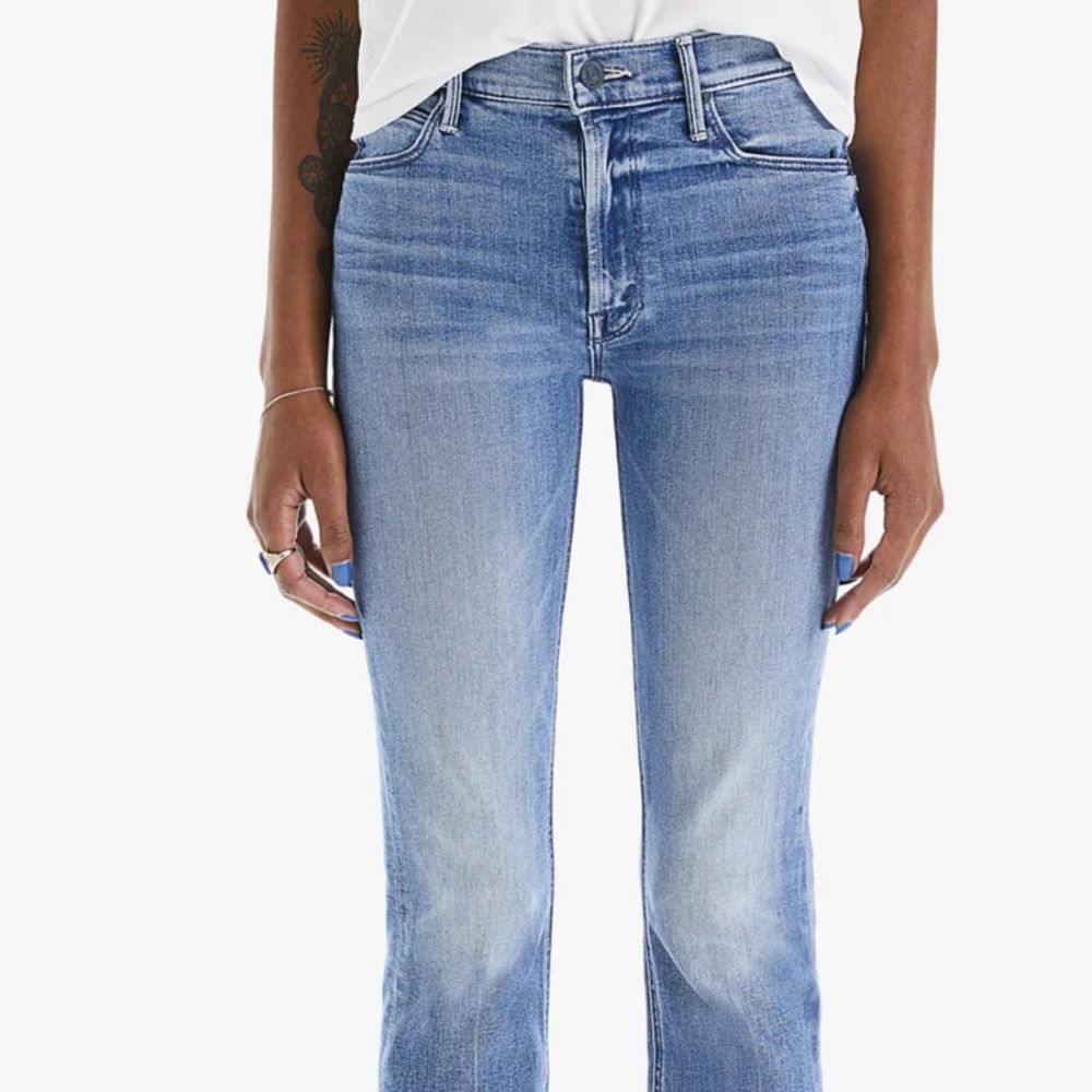 Mother JEANS: The Mid Rise Dazzler Ankle